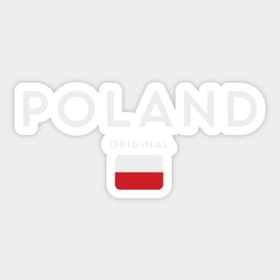 Poland flag, polish flag Sticker